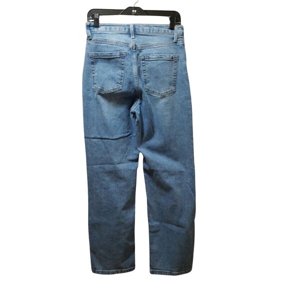 Wild Fable Super High Rise Straight Jeans Women's 6 Button Fly Distressed Ripped - Picture 2 of 4